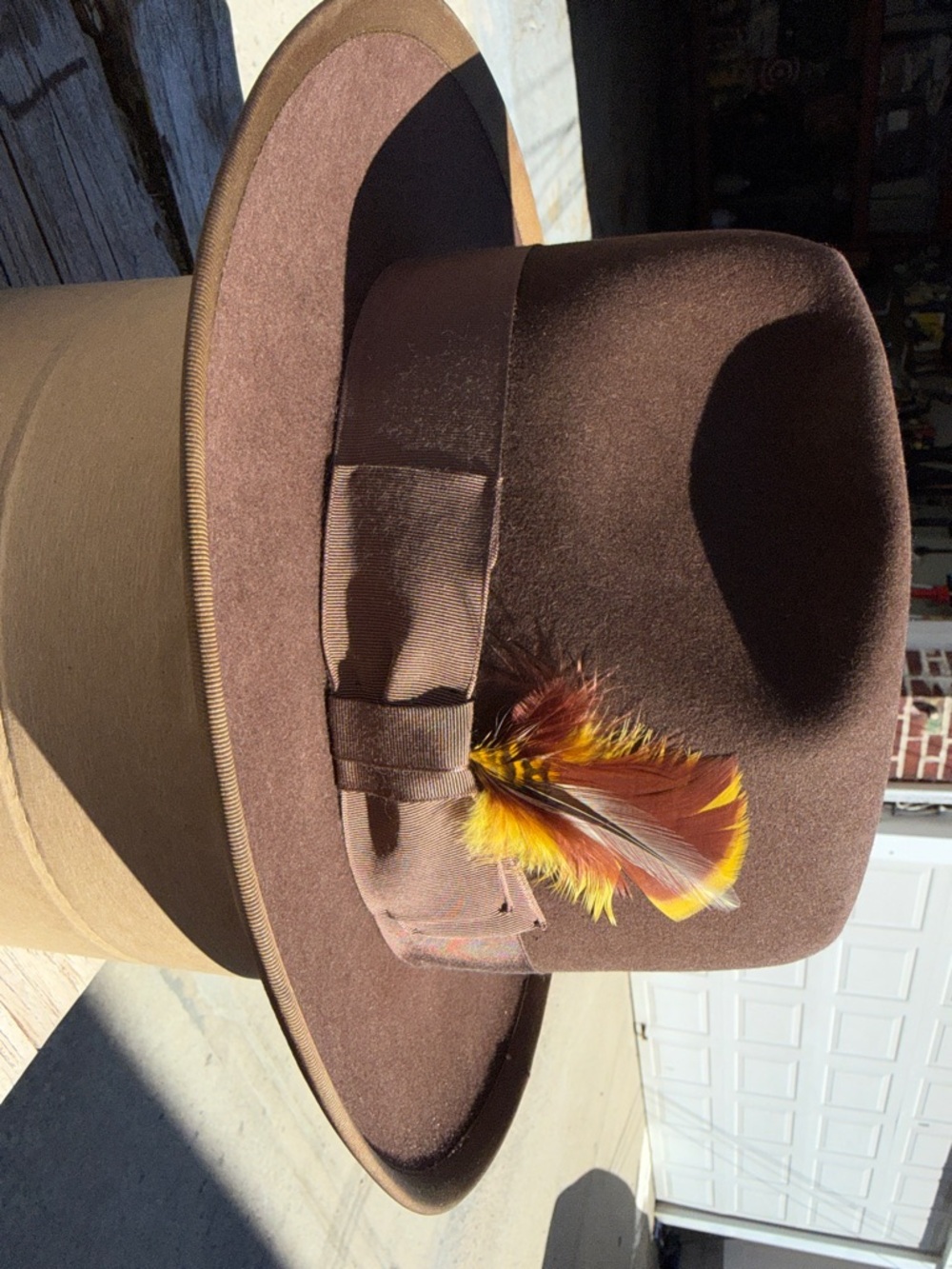 Royal Stetson Whippet Brown Felt Hat - Picture 3 of 17
